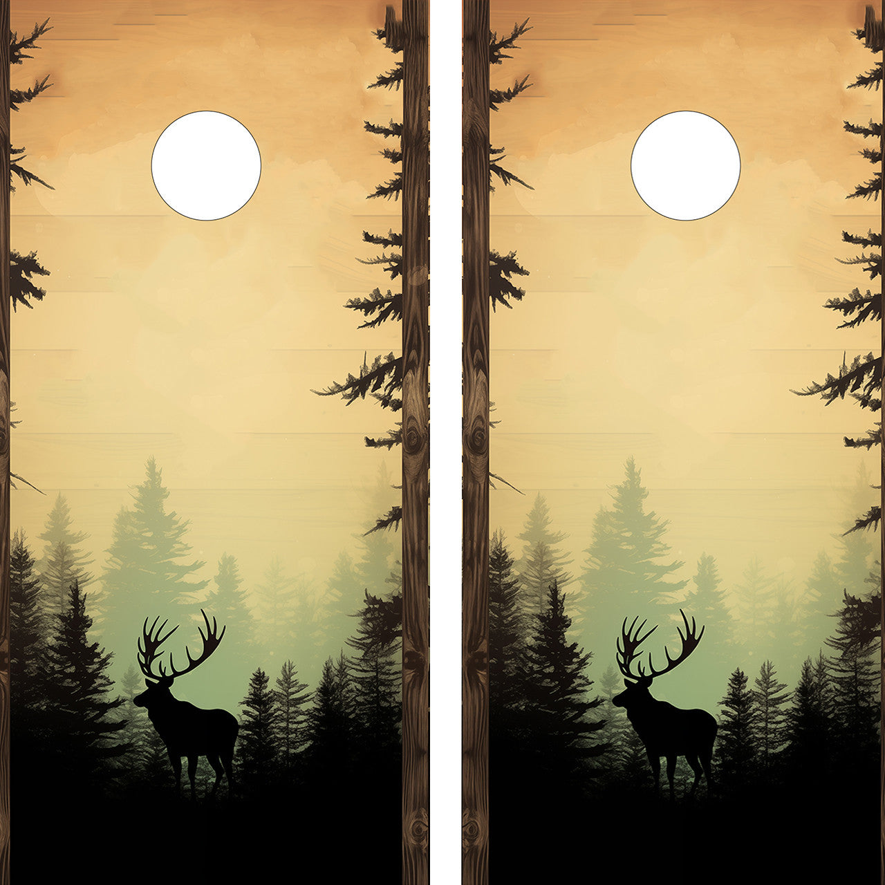 WILD MOOSE CORNHOLE BOARDS / CORNHOLE SET- DESIGN 10 / Set