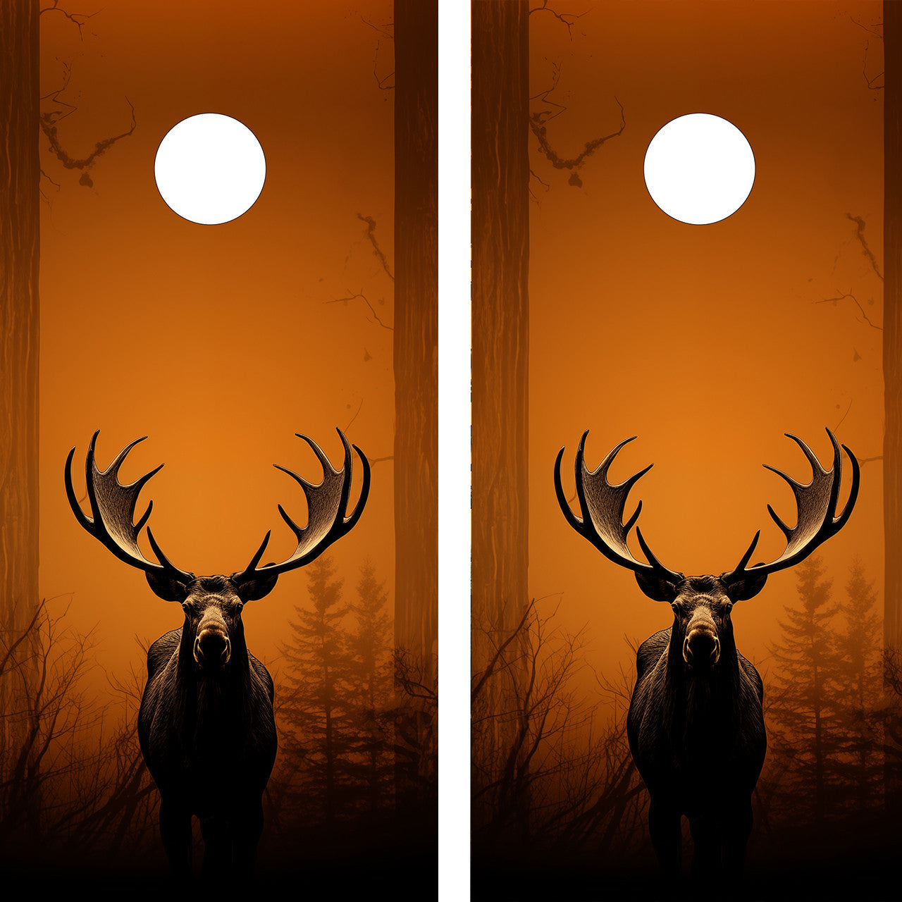 WILD MOOSE CORNHOLE BOARDS / CORNHOLE SET- DESIGN 12 / Set
