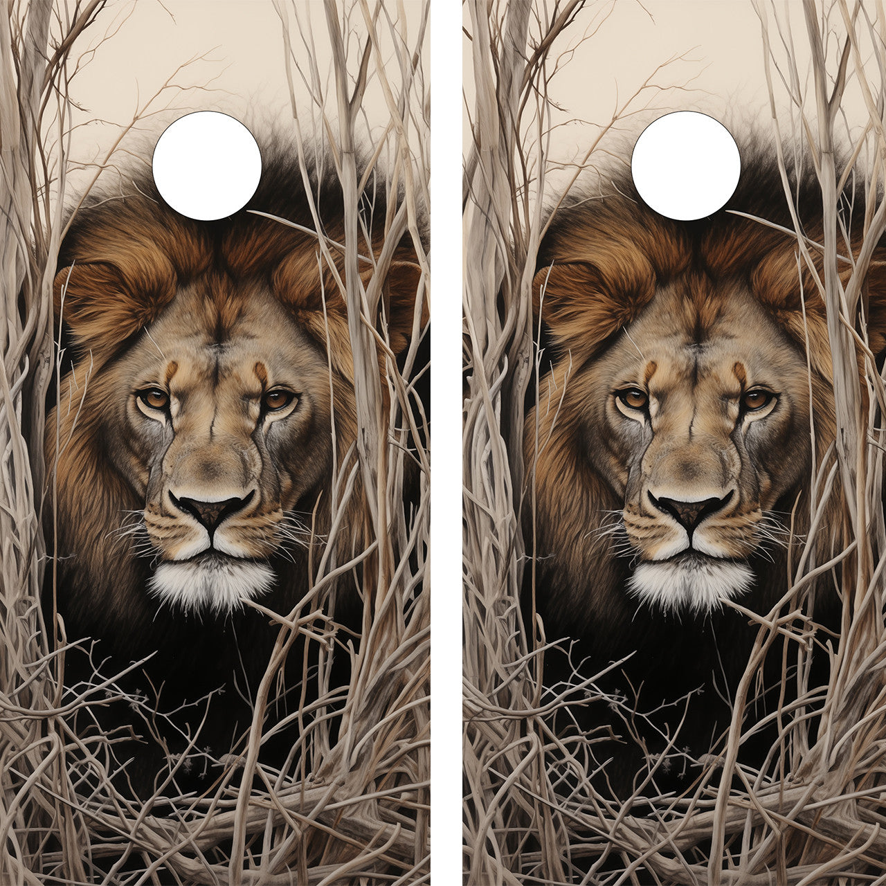 PROWLING LION CORNHOLE BOARDS / SET- DESIGN 1 / Set