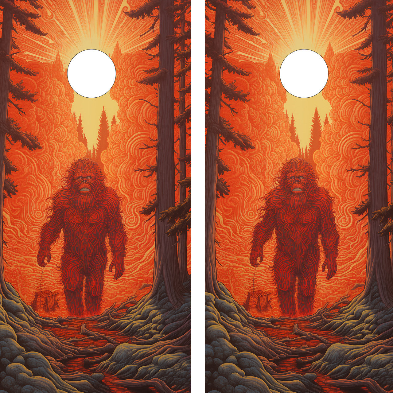 BIGFOOT CORNHOLE BOARDS / SET- DESIGN 3 / Set