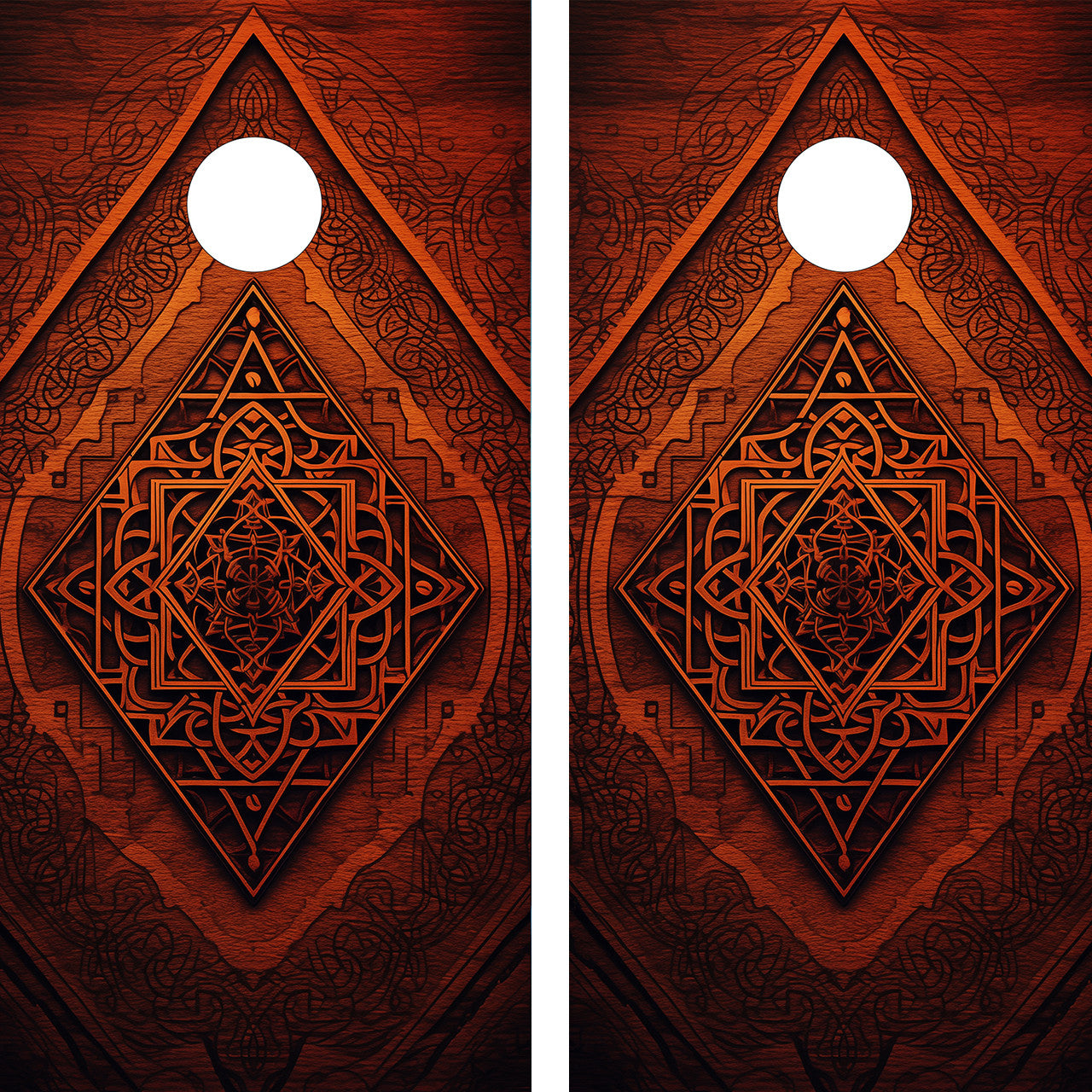 MANDALA CORNHOLE BOARDS / SET- DESIGN 20 / Set