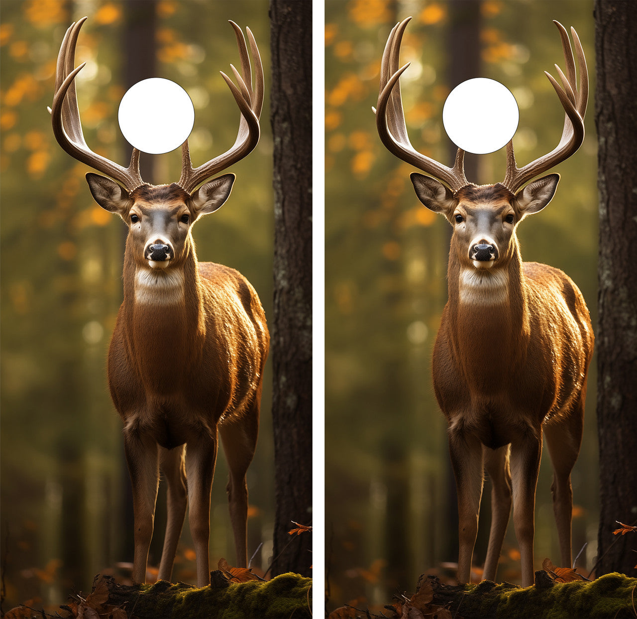DEER IN THE WOODS CORNHOLE BOARDS / CORNHOLE SET- DESIGN 21 / Set