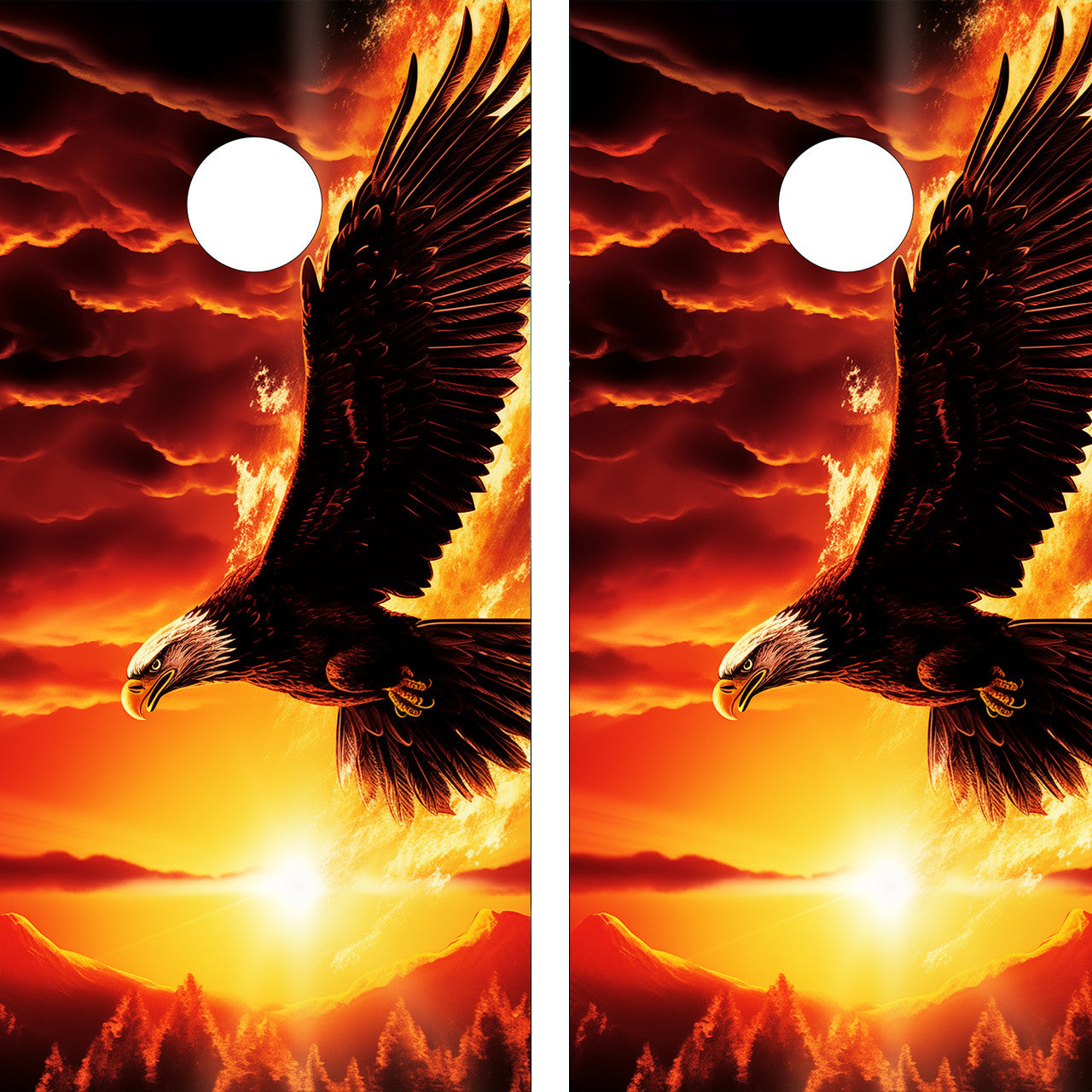 SOARING EAGLE CORNHOLE BOARDS / SET- DESIGN 4 / Set