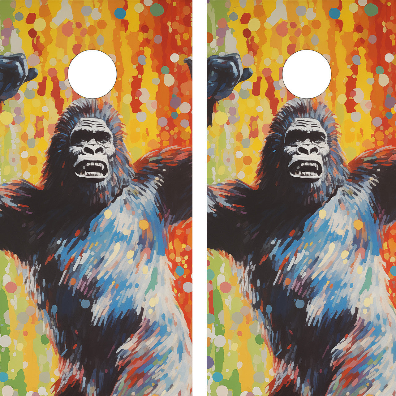 DANCING BIGFOOT CORNHOLE BOARDS / SET- DESIGN 7 / Set