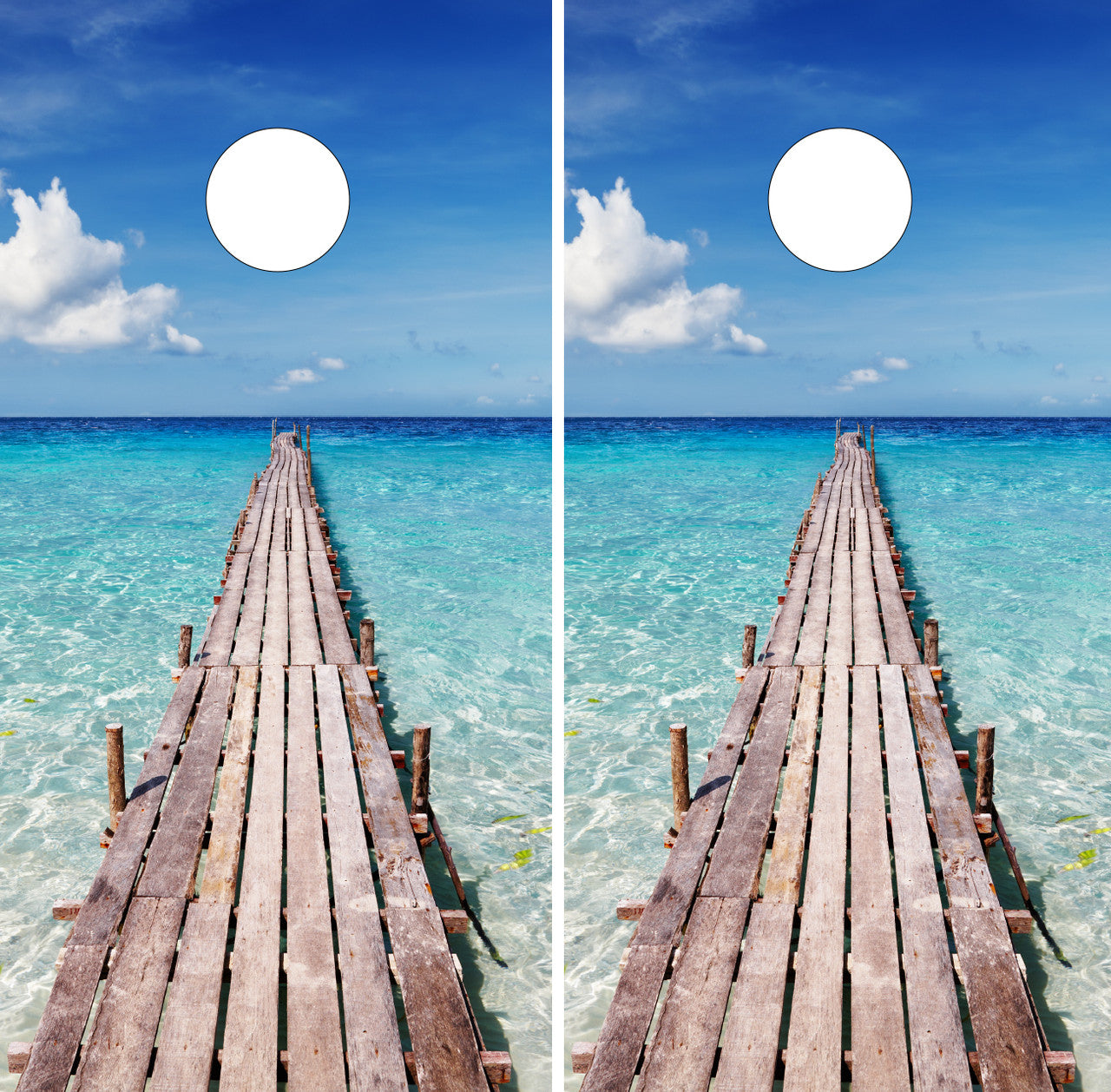 BEACH DECK CORNHOLE BOARDS / SET/ Set