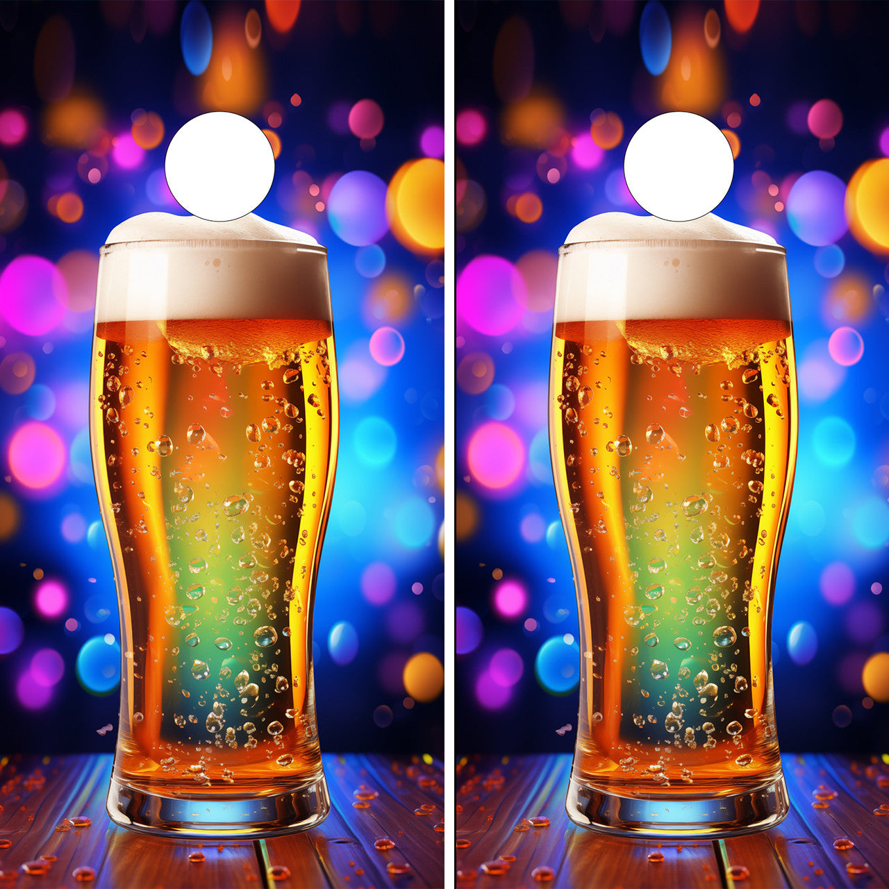 BEER GLASSES CORNHOLE BOARDS / SET- DESIGN 3 / Set