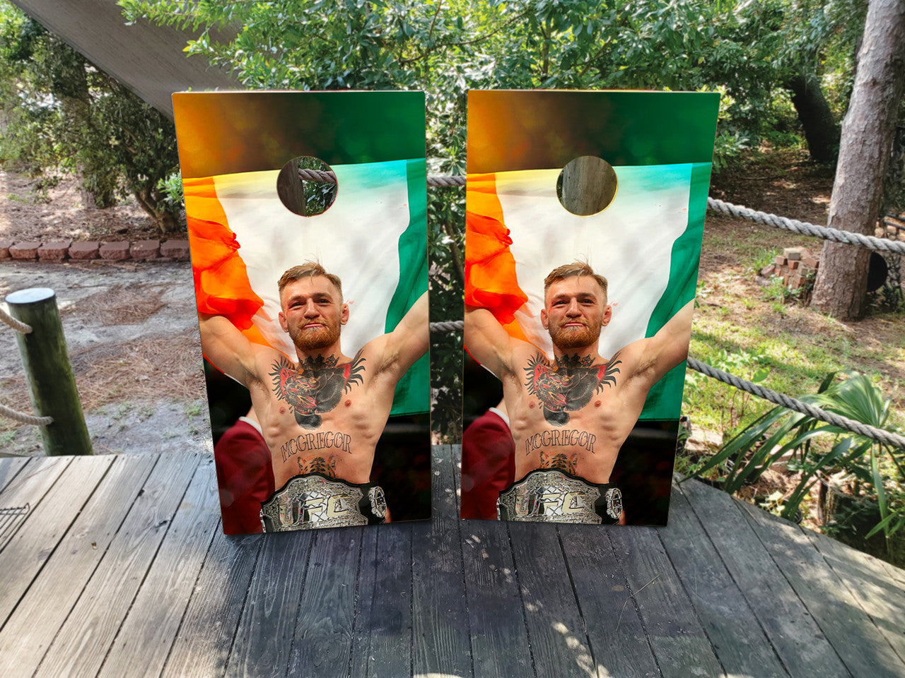 CONOR MCGREGOR CORNHOLE BOARDS / SET/ Set