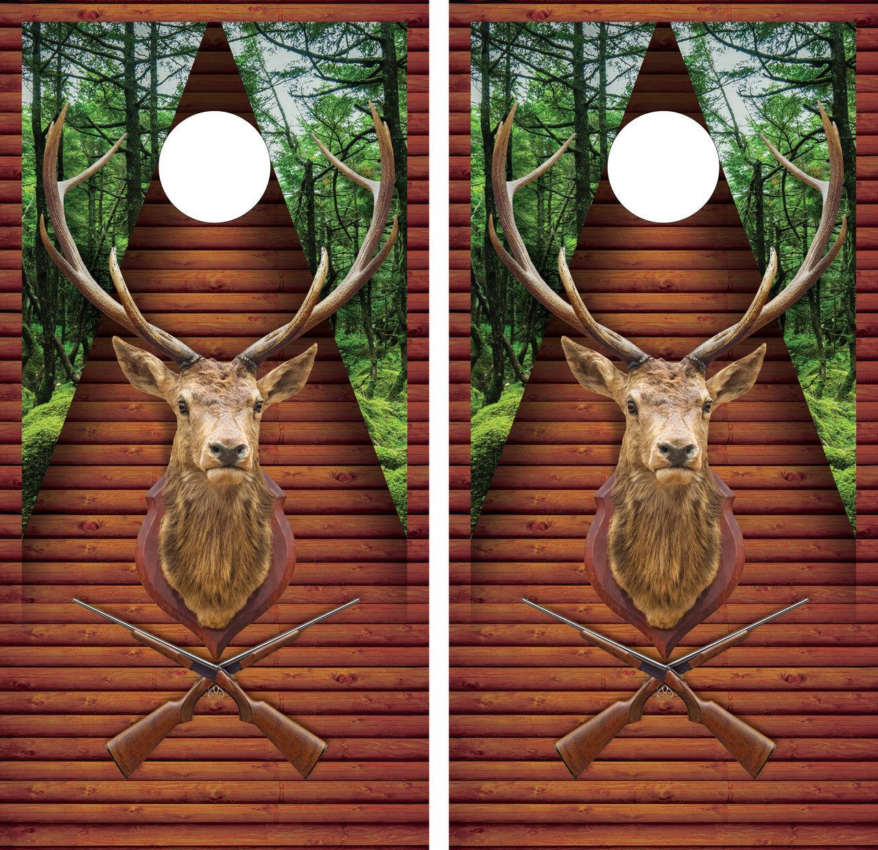 DEER HUNTER CORNHOLE BOARDS / SET- DESIGN 3 / Set