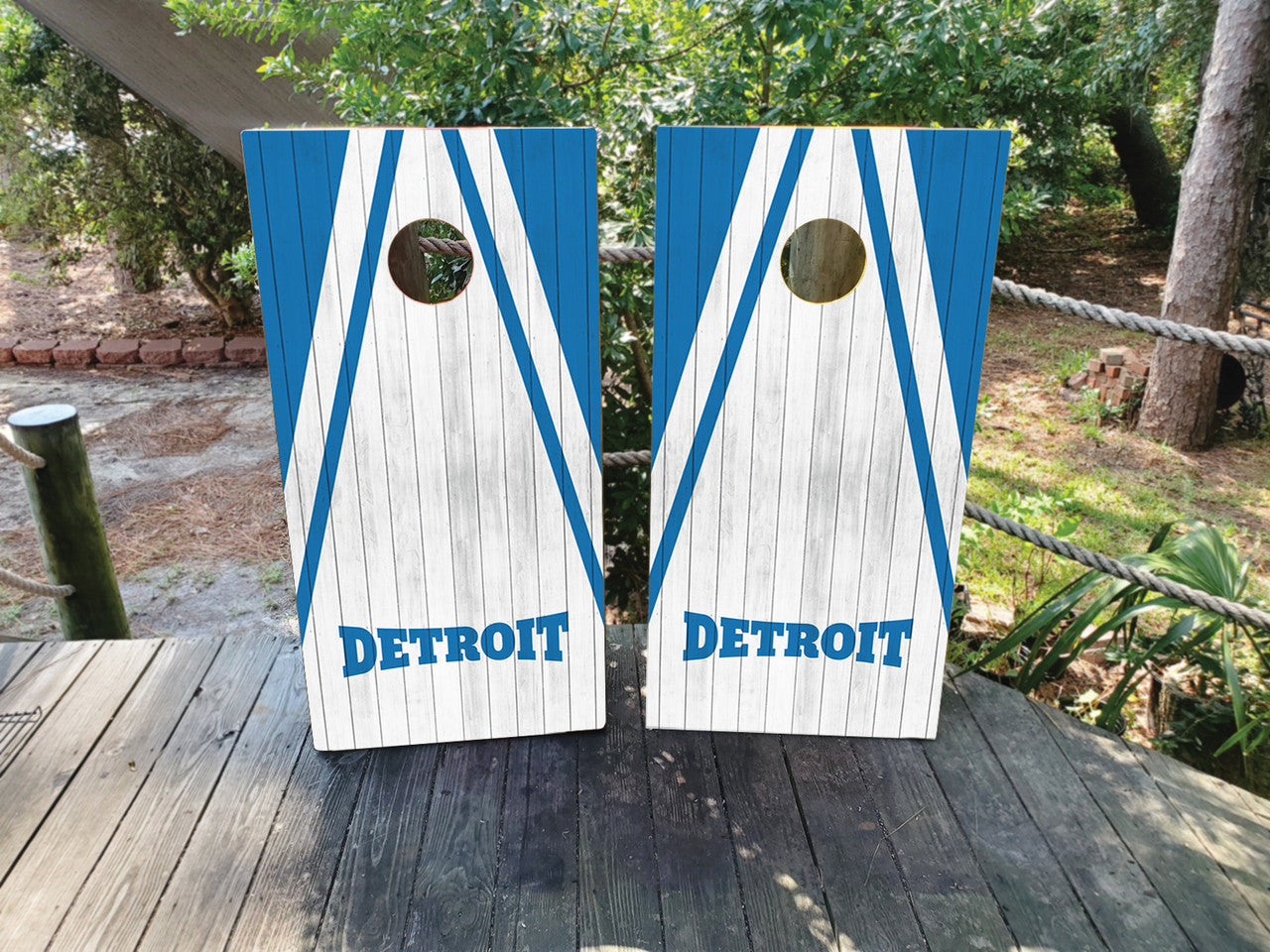 DETROIT TEAM COLORS CORNHOLE BOARDS / SET- DESIGN 4 / Set