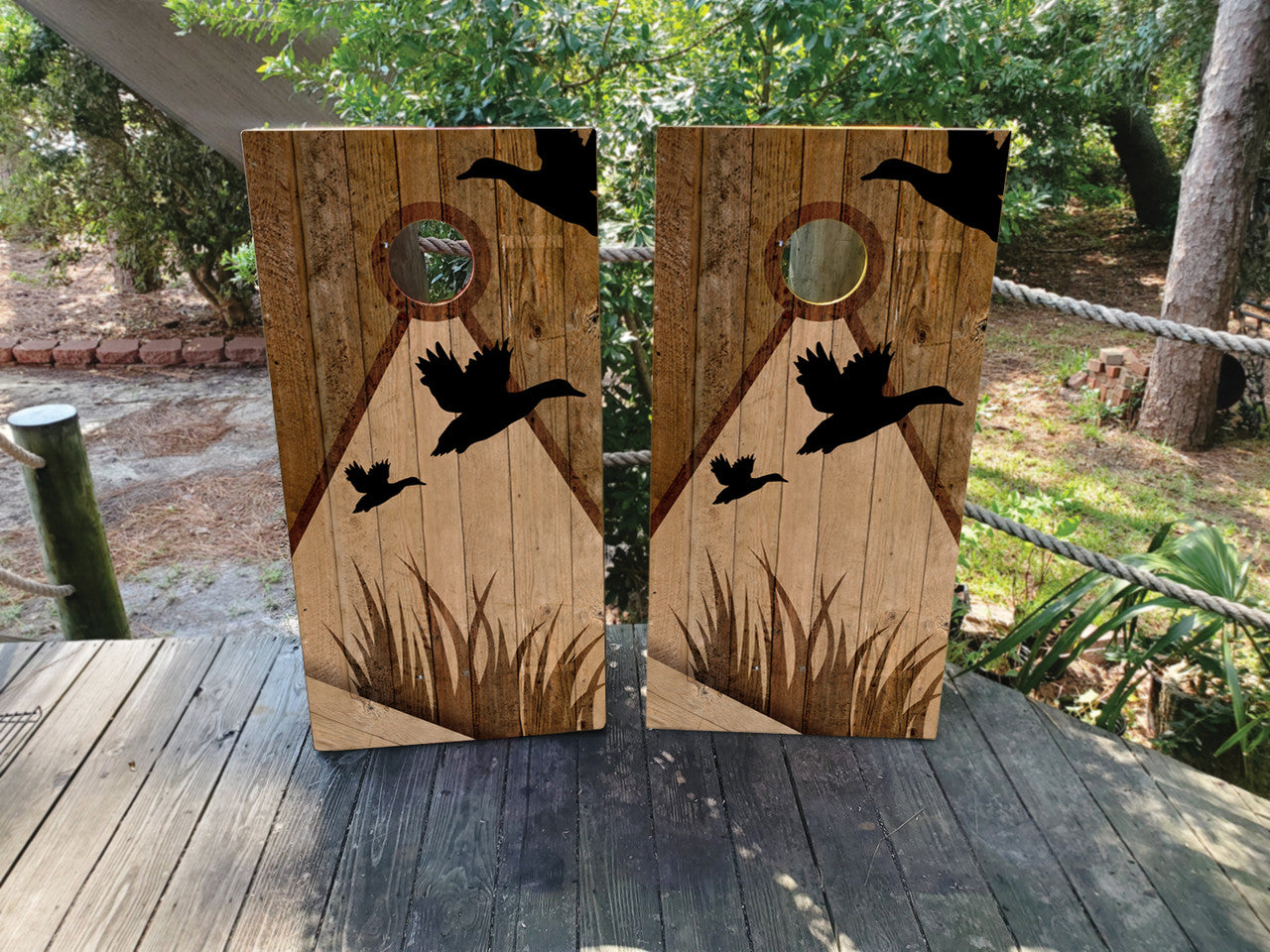 DUCK HUNTING / MALLARDS CORNHOLE BOARDS / SET/ Set