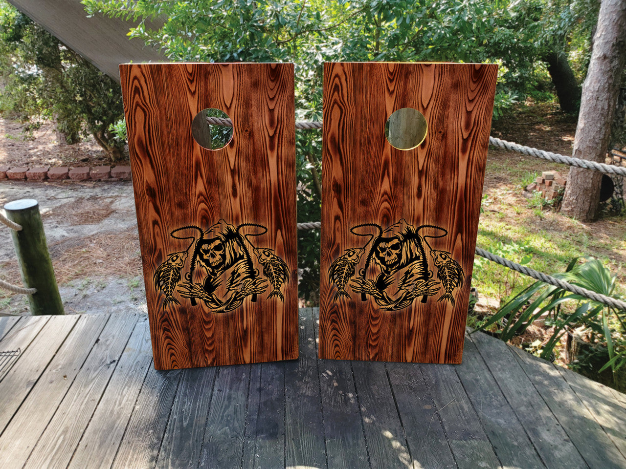 FISHING REAPER CORNHOLE BOARDS / SET/ Set