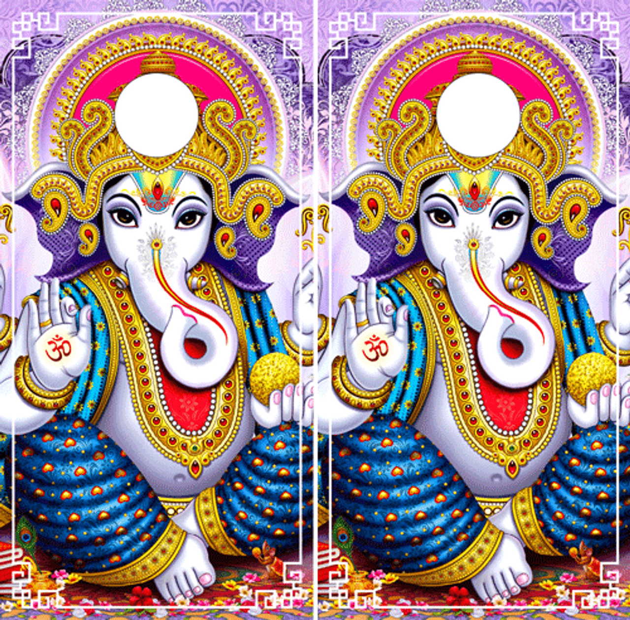 GANESH CORNHOLE BOARDS / SET/ STICKERS / DECALS / Set