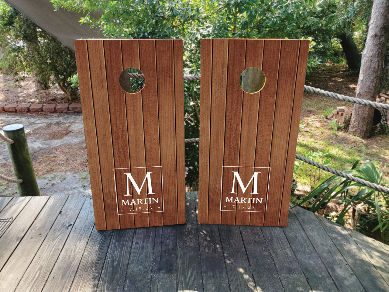 CUSTOM WEDDING THEMED CORNHOLE BOARDS / SET - DESIGN 12 / Set