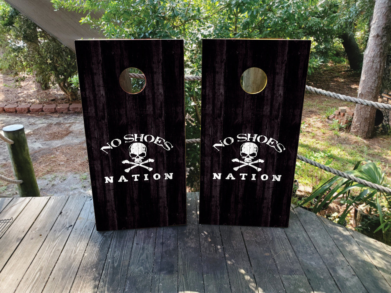 NO SHOES NATION CORNHOLE BOARDS / SET- DESIGN 2 / Set