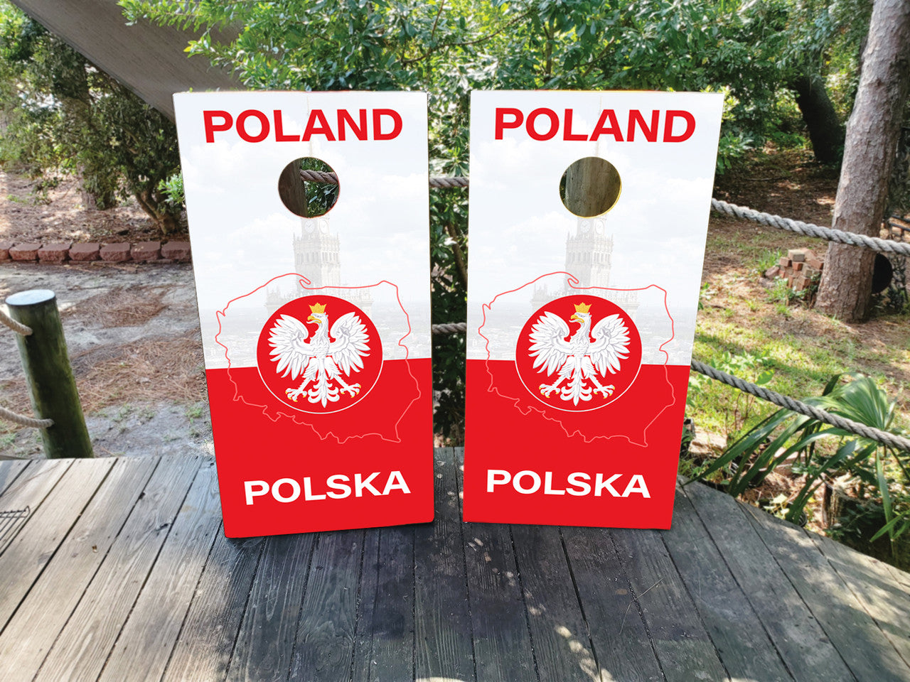 POLISH FLAG CORNHOLE BOARDS / SET/ Set