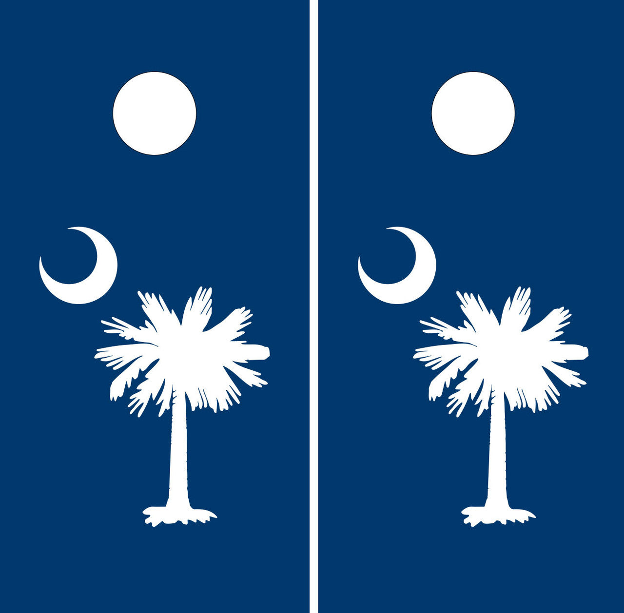 SOUTH CAROLINA FLAG CORNHOLE BOARDS / SET- DESIGN 1 / Set