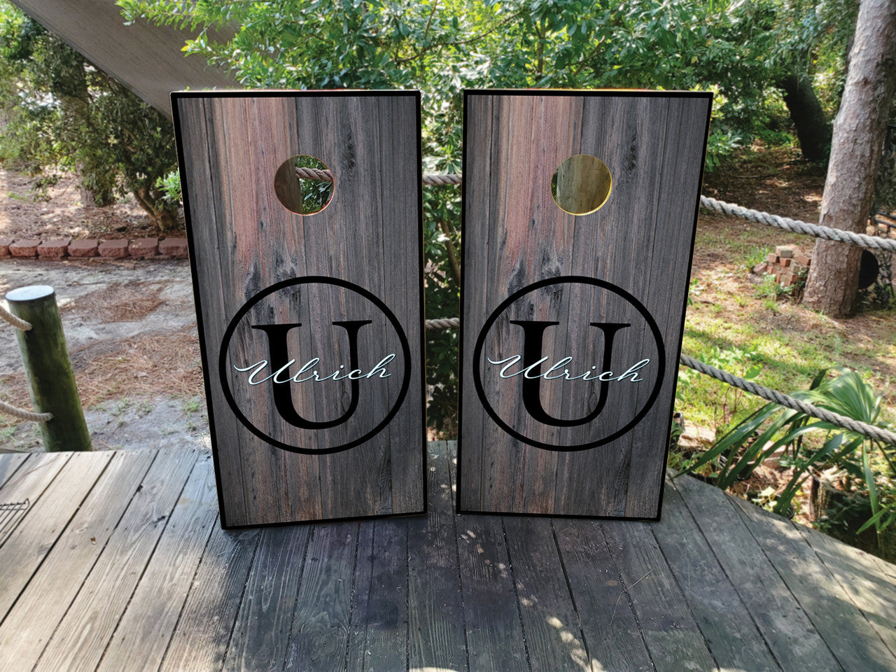 CUSTOM WEDDING THEMED CORNHOLE BOARDS / SET - DESIGN 15 / Set