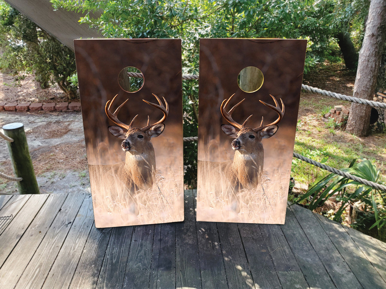 DEER HUNTER CORNHOLE BOARDS / SET- DESIGN 5 / Set