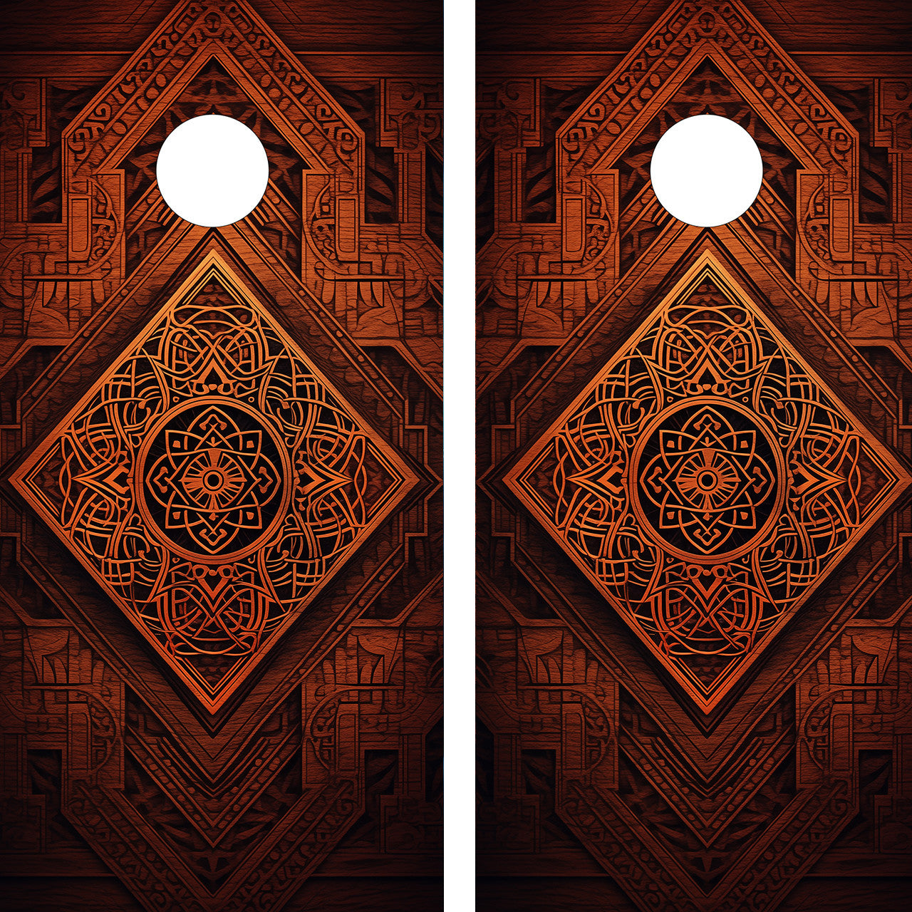 MANDALA CORNHOLE BOARDS / SET- DESIGN 21 / Set