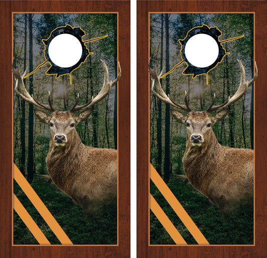 DEER HUNTER CORNHOLE BOARDS / SET- DESIGN 1 / Set