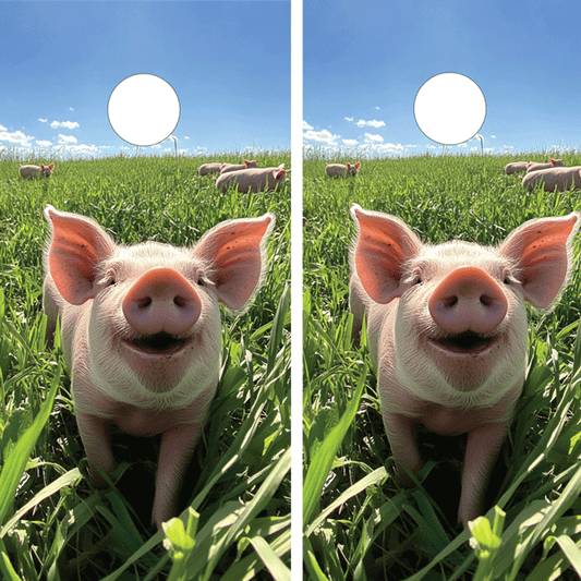 HAPPY PIG CORNHOLE BOARDS / SET/ Set