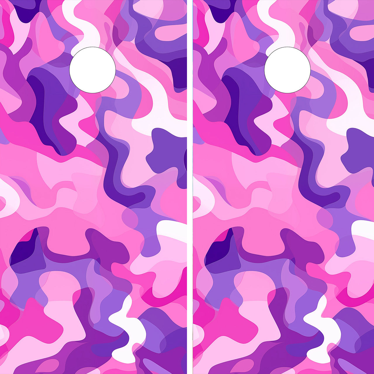 PINK CAMOUFLAGE CORNHOLE BOARDS / CORNHOLE SET- DESIGN 4 / Set