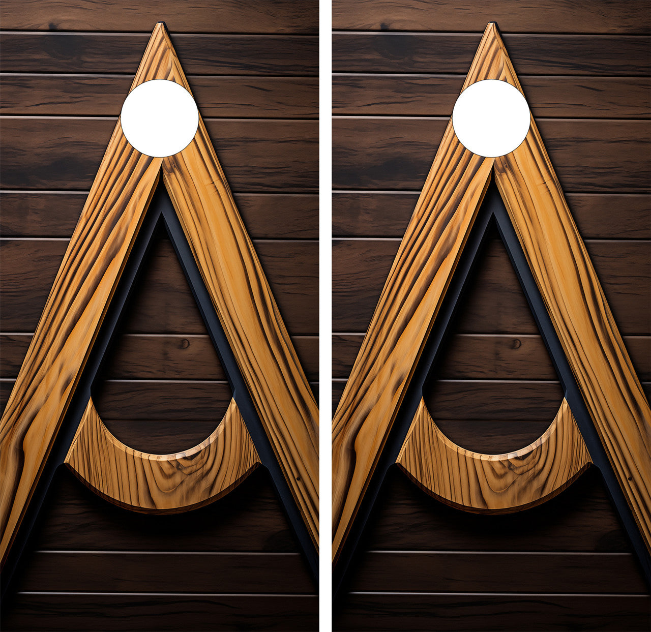 WOOD GRAIN CORNHOLE BOARDS / SET- DESIGN 20 / Set